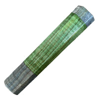 Custom Japanese Knife handle (wa handle) for 165-210mm : Dyed curly maple - Blue and green