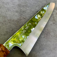 Custom Tadokoro Nakagawa Mirror Polish Ginsan 3 Gyuto 260 (250 edge) - Amboyna burl