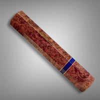 Japanese Knife handle (wa handle) for 240 mm : Double dyed box maple burl