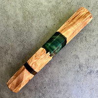 Custom Japanese Knife handle (wa handle) for 240mm - Maple burl hybrid