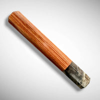 Custom Japanese Knife handle (wa handle) for 165-210 mm: Pau Rosa and Buckeye burl