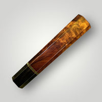 Custom Japanese Knife handle (wa handle) for 240-260 mm : Old Growth Desert Ironwood and horn
