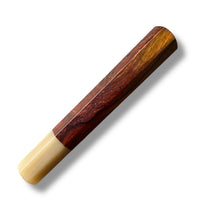 Custom Japanese Knife handle (wa handle) for 165-210 mm: CITES certified cocobolo and blonde horn