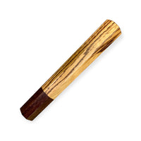 Custom Japanese Knife handle (wa handle) for 165-210 mm: Zebrawood and katalox