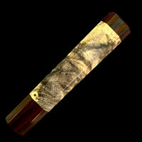 Custom Japanese Knife handle (wa handle) for 240-260 mm - Buckeye and Macassar ebony