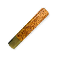 Custom Japanese Knife handle (wa handle) for 240-260 mm : Thuya Burl and Marbled Horn