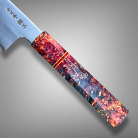 Custom Nakagawa Satoshi Ginsan 3 Kiritsuke 210mm - Cosmic fire