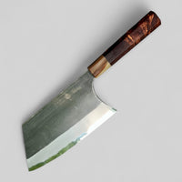 Custom Sugi Tadokoro Nakagawa W2 Tank 180mm - Honduran Rosewood Burl and marbled horn