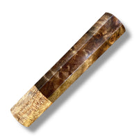 Custom Japanese Knife handle (wa handle) for 165-210 mm: Brazilian pepper wood burl