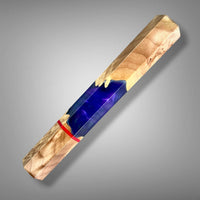 Custom Japanese Knife handle (wa handle) for 165-210 mm: Maple burl hybrid