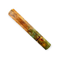 Custom Japanese Knife handle (wa handle) for 165-210 mm : Dyed maple burl