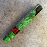 Custom Japanese Knife handle (wa handle) for 165-225 mm : Green hybrid bu
