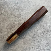 Hanoi Made Custom Japanese Knife handle (wa handle) for 240 : Siamese Rosewood and mabled horn