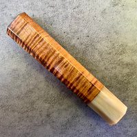 Custom Japanese Knife handle (wa handle) for 240mm - Excellent quality Koa and blonde horn