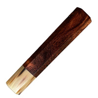 Custom Japanese Knife handle (wa handle) for 240mm - Black cocobolo and blonde