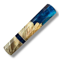 Custom Japanese Knife handle (wa handle) for 165-210 mm: Maple burl hybrid