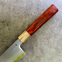 Custom Nakagawa B1 Damascus Gyuto 240mm - Beautiful Siamese rosewood and blonde horn