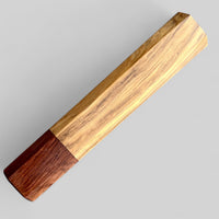 Custom Japanese Knife handle (wa handle) for 240mm : Olivewood and Honduran Rosewood