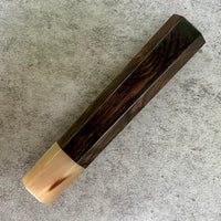 Japanese Knife handle (wa handle) for 240mm - African Blackwood and blonde