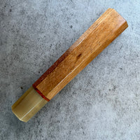 Custom Japanese Knife handle (wa handle) for 240mm - Straight grain Koa and horn