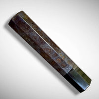 Custom Japanese Knife handle (wa handle) for 165-210 mm: Dyed sequoia burl and buffalo horn