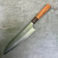 Custom Masakage Yuki Nashiji Shirogami #2 Gyuto 210 - Morado and Cocobolo