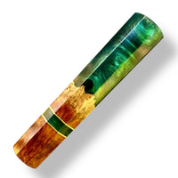 Japanese Knife handle (wa handle) for 240-260 mm : Red Mallee Burl Hybrid