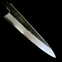 Tadokoro Tanaka Signed Aogami Super Petty 150mm Kurouchi Finish - Blade Only