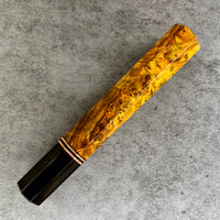 Custom Japanese Knife handle (wa handle) for 210mm - Chittum burl and horn