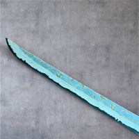 Nigara Dark Irodori B2 Rainbow Damascus Sakimaru Sujihiki 450mm : Blade Only
