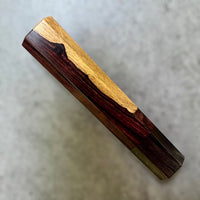 Custom Japanese Knife handle (wa handle) for 165-225 mm: Two tone Mexican Kingwood and buffalo horn
