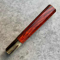 Hanoi Made Custom Japanese Knife handle (wa handle) for 240 : Siamese Rosewood and marbled horn