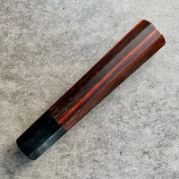 Hanoi Made Custom Japanese Knife handle (wa handle) for 240 : Siamese Rosewood and horn