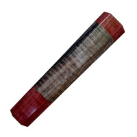 Custom Japanese Knife handle (wa handle) for 165-210mm : Dyed curly maple - Red and black