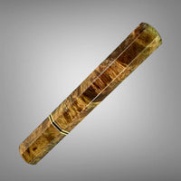 Custom Japanese Knife handle (wa handle) for 165-210 : Maple Burl and Bronze