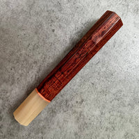 Japanese Knife handle (wa handle) for 210 mm - Cocobolo and horn