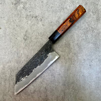 Custom Manaka Kisuke Iron Clad Aogami 1 Bunka 165 mm - Desert Ironwood and horn