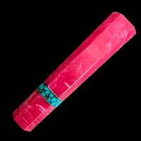 Custom Japanese Knife handle (wa handle) for 165-210mm : Pink and turquoise