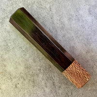 Custom Japanese Knife handle (wa handle) for 165-210mm : Gabon ebony and macadamia