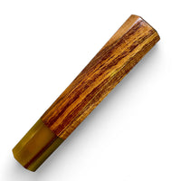 Custom Japanese Knife handle (wa handle) for 165-210 mm: Curly Tasmanian Blackwood and Marbled horn