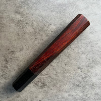 Hanoi Made Custom Japanese Knife handle (wa handle) for 240 : Siamese Rosewood and horn