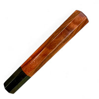 Custom Japanese Knife handle (wa handle) for 165-210 mm: Very nice curly Siamese rosewood and horn