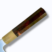 Custom Hatsukokoro Nakagawa B1 Bunka 170mm - Ultra rare black cocobolo burl and blonde horn