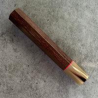 Custom Japanese Knife handle (wa handle) for 165-210mm : Katalox and marbled horn