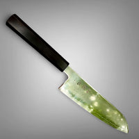 Hatsukokoro Hikari SLD Santoku 170 mm - Ebony