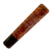 Custom Japanese Knife handle (wa handle) for 165-210 mm - Sequoia burl and horn