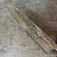Takeshi Saji VG10W Rainbow Damascus 240 mm Gyuto - Blade Only