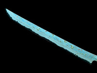 Nigara Dark Irodori B2 Rainbow Damascus Sakimaru Sujihiki 450mm : Blade Only