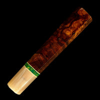 Custom Japanese Knife handle (wa handle) for 240mm - Desert ironwood and Arizona Jade