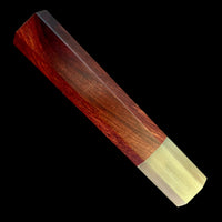 Custom Japanese Knife handle (wa handle) for 165-185 mm - Siam Rosewood and blonde horn